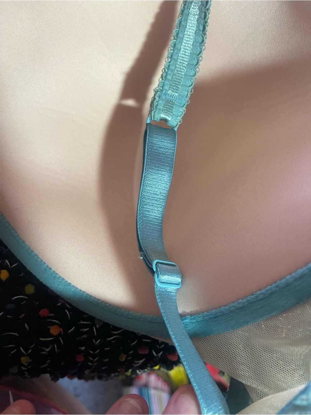 Brand new, never worn Le Mystere Light Blue Lace Underwire Bra - Picture 6 of 6
